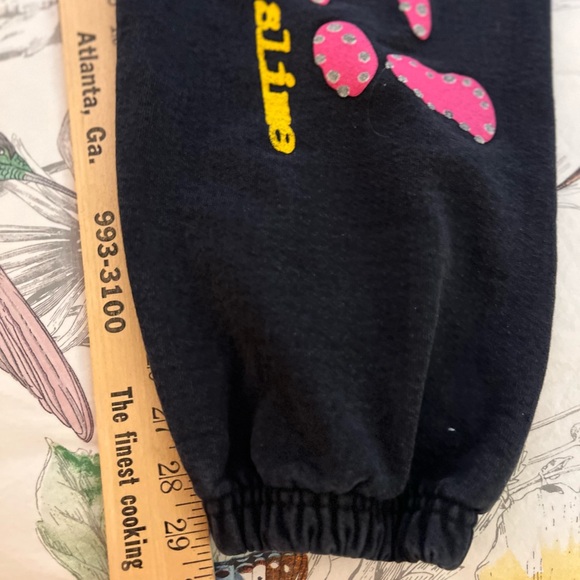 Sp5der PNK Rhinestone Graphic Sweatpants Black Pink Stars Punk Streetwear—Medium - Picture 13 of 13